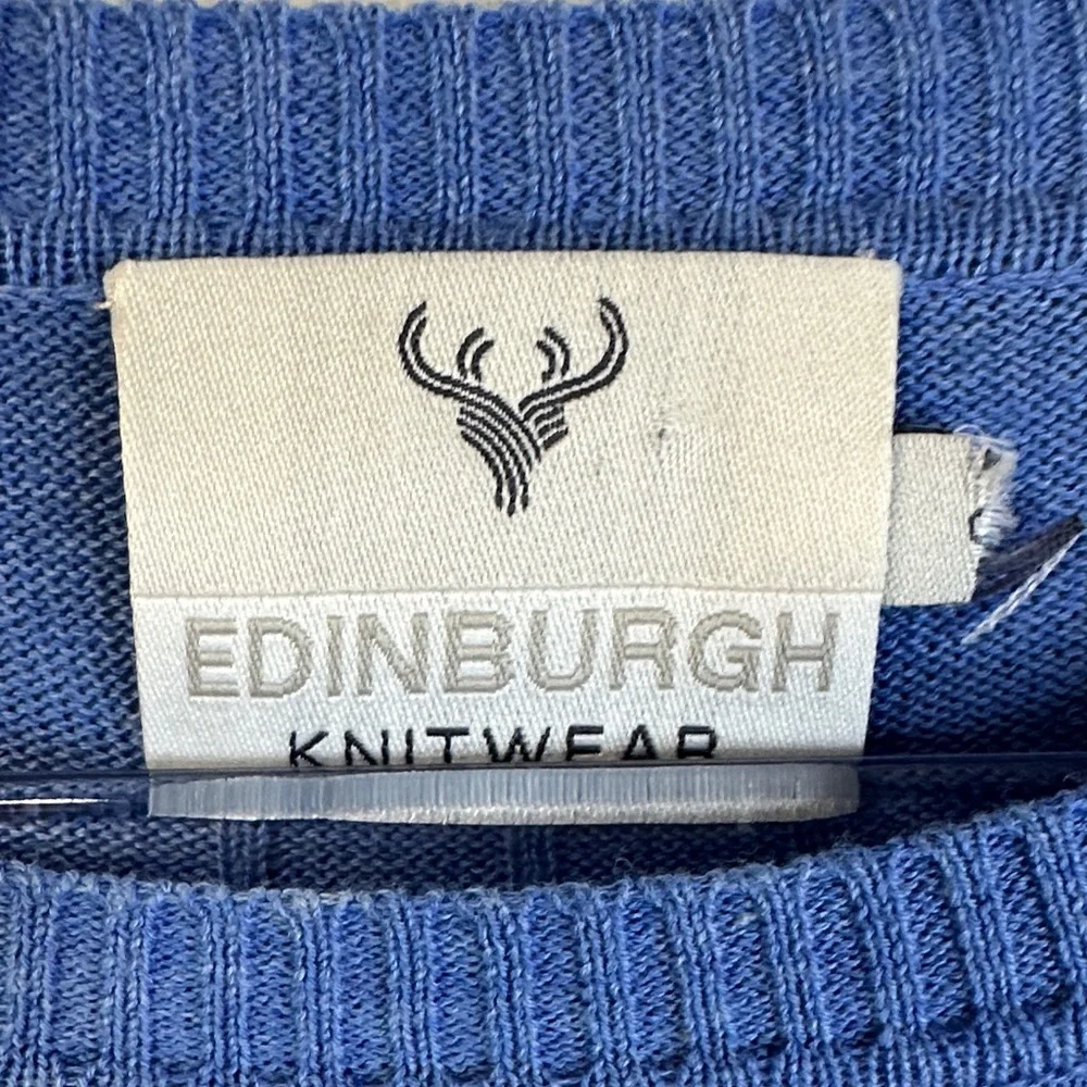 Edinburgh Knitwear Pima Cotton Crewneck Sweater Size S